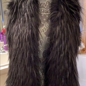 Faux fur vest